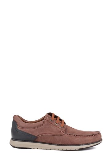 Buy Pavers Chocolate Pavers Leather Casual Boat Shoes from Next Bahrain