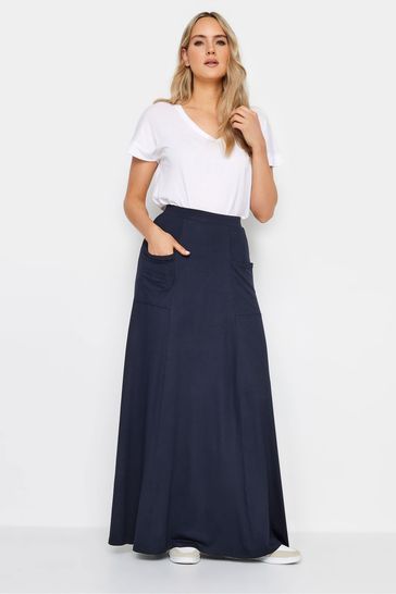 Long Tall Sally Blue Fit And Flare Skirt