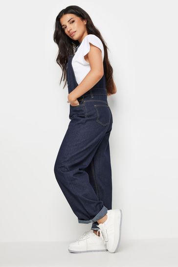 Buy PixieGirl Petite Blue 100 Cotton Straight Leg Dungarees from Next Poland