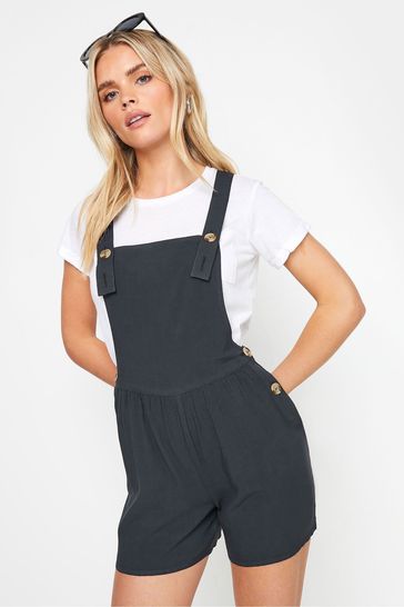 Buy PixieGirl Petite Black Short Dungarees from Next Bahrain