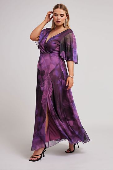 Mauve maxi dress plus size cheap