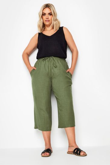 Cropped linen trousers next shop