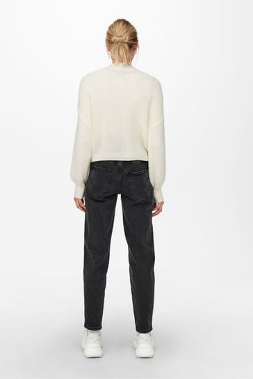 Buy ONLY White Button Down Ribbed Knitted Cardigan from Next Bahrain