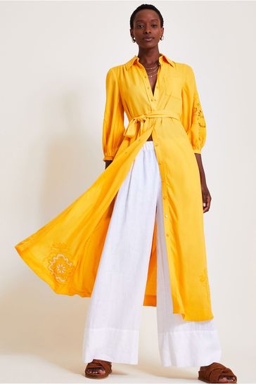 Buy Monsoon Yellow Millie Shirt Dress from Next Netherlands