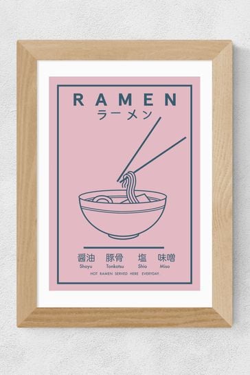 East End Prints Oak Ramen Food Poster by Violet Studio