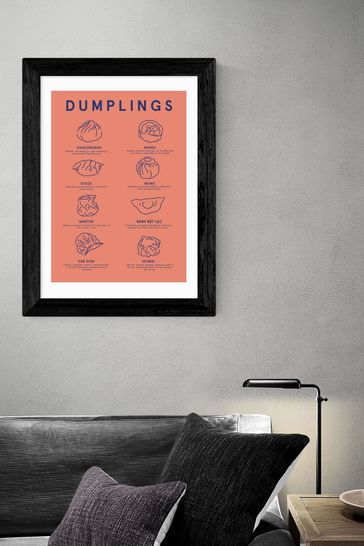 East End Prints Black Dumpling Menu by Violet Studio