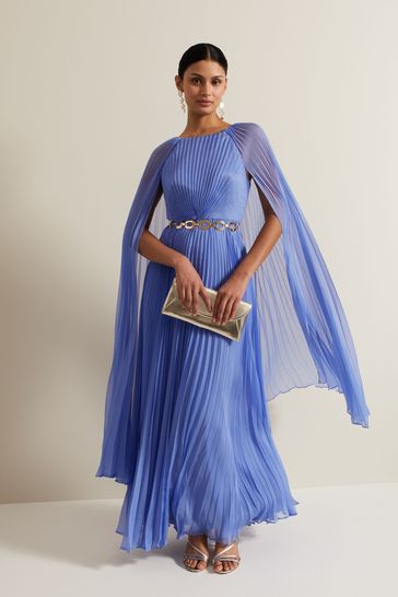 Buy Phase Eight Marren Chiffon Pleated Maxi Dress from the Laura Ashley online shop