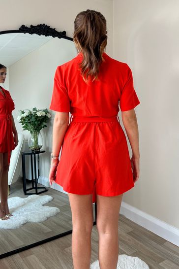 Orange utility playsuit 2025