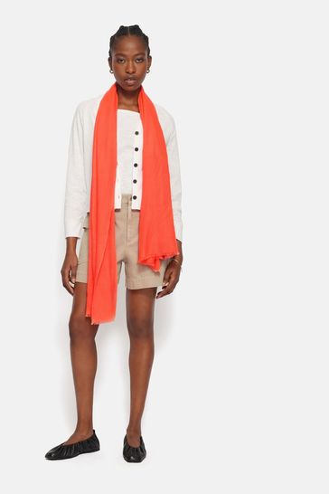 Buy Jigsaw Orange Wool Silk Pashmina Scarf from Next Netherlands
