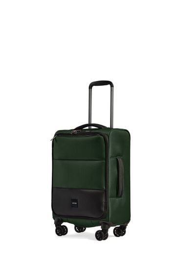 Antler Green Soft Stripe Suitcase