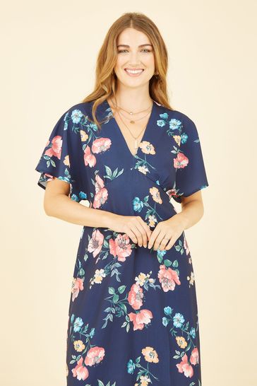 Buy Yumi Floral Kimono Midi Dress from Next Bahrain
