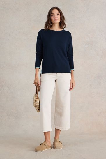 White stuff navy jumper best sale