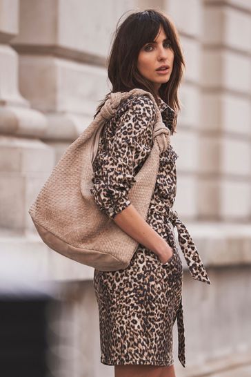 Mint velvet leopard print dress shop