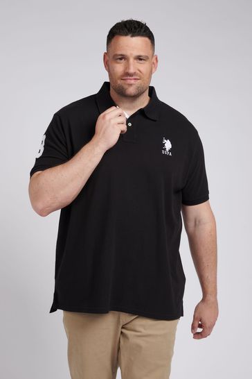 U.S. Polo Assn. Mens Big & Tall Player 3 Pique Polo Shirt