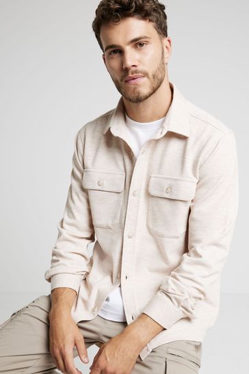 Buy River Island Regular Fit Long Sleeve Jersey Coat Jacket from Next Turkey