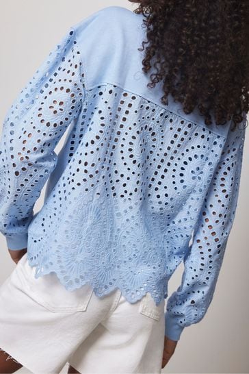 Broderie sweatshirt on sale