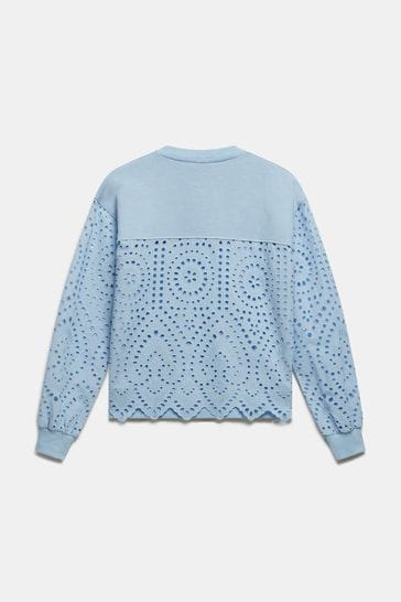 Broderie sweatshirt sale