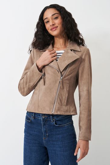 Suede biker coat discount