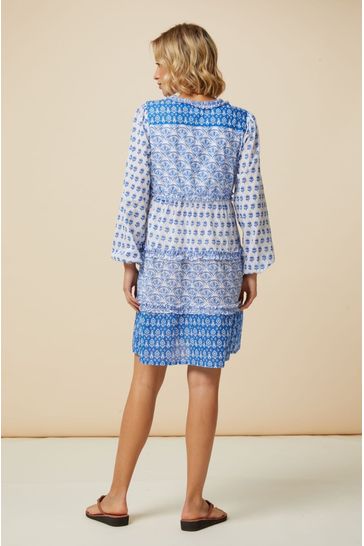 Buy Aspiga Blue Henrietta Dress from Next Belgium