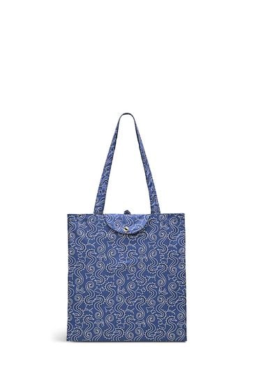 Buy Radley London Blue Seahorse Responsible Foldaway Bag from Next Denmark
