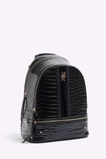 River island black rucksack hotsell