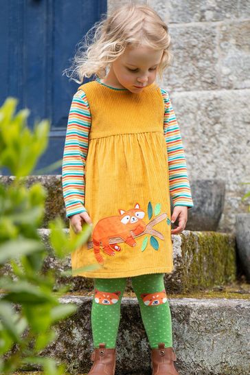Buy Frugi Yellow Corduroy Dress from Next Netherlands