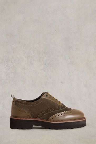 Buy White Stuff Chunky Lace Up Brogues from Next Bahrain