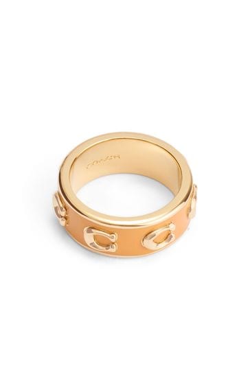 Coach rose gold ring shop