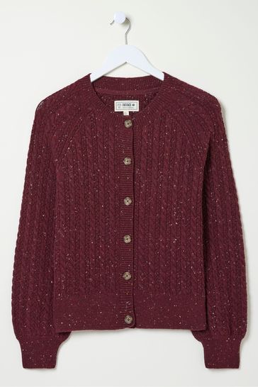 Buy FatFace Cable Knit Cardigan from Next Bahrain