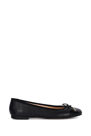 Dune London Black Highest Flexible Sole Contrast Ballerina Flats 5 Womens