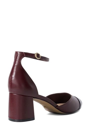 Buy Dune London Burgundy Careless 2 Part Toe Cap Ballet Open Courts from Next Poland
