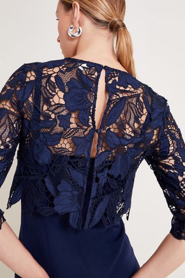 Lace dress with bell sleeves outlet