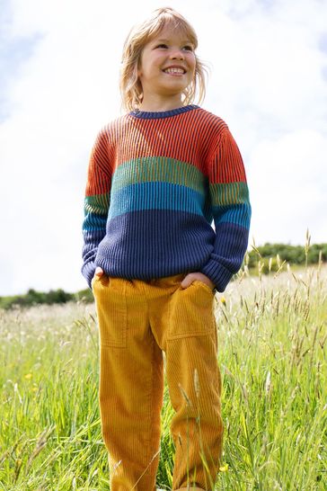 Yellow corduroy trousers on sale