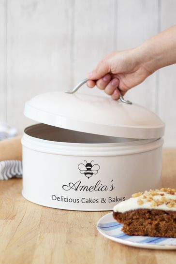 Buy Cream Personalised Bee Cake Tin by Jonnys Sister from the Laura Ashley online shop