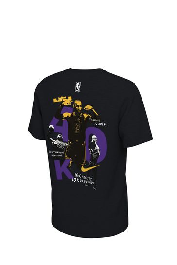 Buy Fanatics Youth NBA Los Angeles Lakers Lebron James 40K Point Record Black T Shirt from Next Croatia