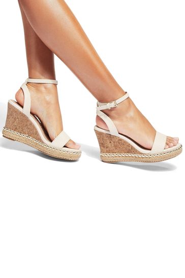 Kurt geiger white wedge sandals online