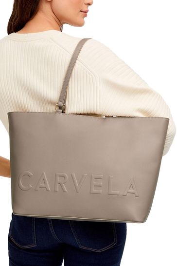 Carvela winged tote bag grey on sale