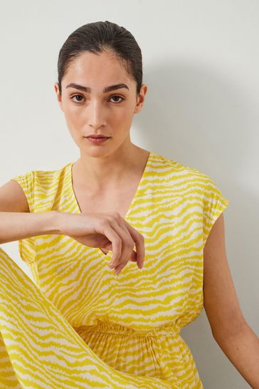 Buy Hush Yellow Klara Relaxed Maxi Dress from Next Saudi Arabia