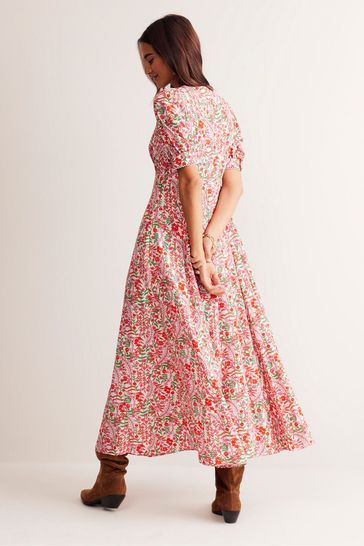 Buy Boden Pink Godet Tea Dress from Next Netherlands