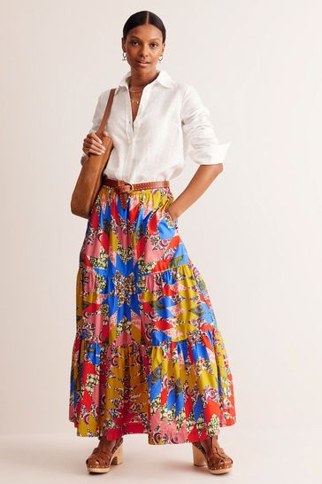 100 cotton maxi skirt sales