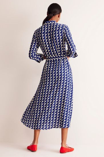 Boden Blue Kate Midi Shirt Dress