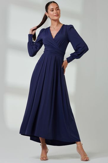 Navy jersey maxi dress on sale
