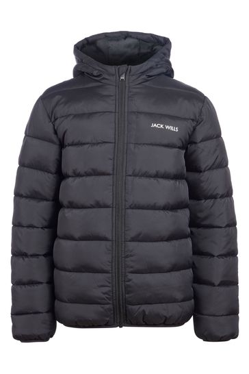 Jack Wills Boys Classic Hooded Puffer Jacket
