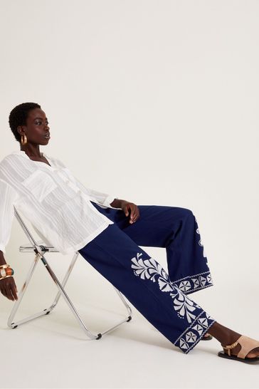 Monsoon wide leg trousers online