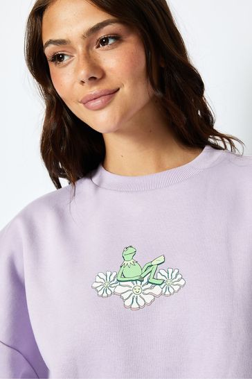 Buy Disney Kermit The Frog Sweatshirt in Lilac from Next Bahrain