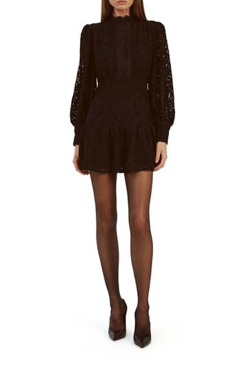 Buy Bardot Black Remy Mini Lace Dress from Next Bahrain