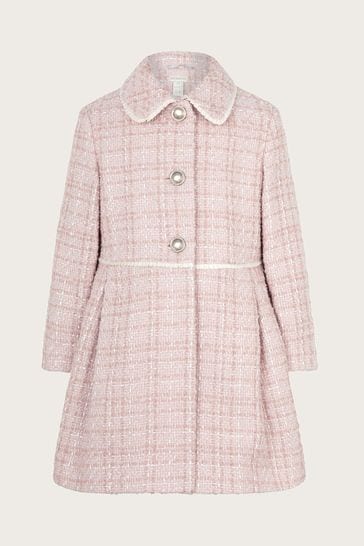 Monsoon pink coat top