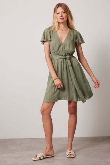 Mint velvet wrap dress deals