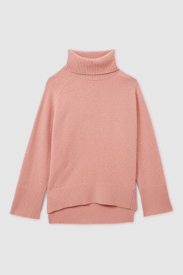 Buy Reiss Soft Pink Eliza Wool Cashmere Roll Neck Jumper from Next Egypt