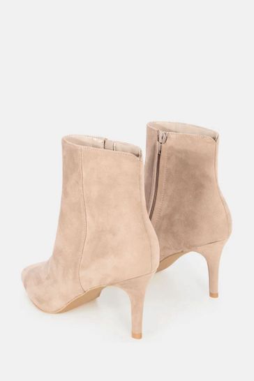 Novo Natural Regular Fit Felicia Point Mid Heel Ankle Boots